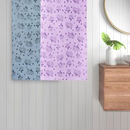 FABINALIV Kids Purple & Green 2 Pieces Printed Cotton 300 GSM Bath Towel-picture-4