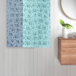 FABINALIV Kids Grey & Blue 2 Pieces Printed Cotton 300 GSM Bath Towel-picture-45