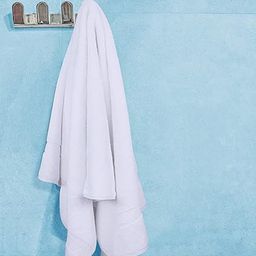 Kuber Industries White 2 Pieces Cotton 120 GSM Bath Towels-picture-48