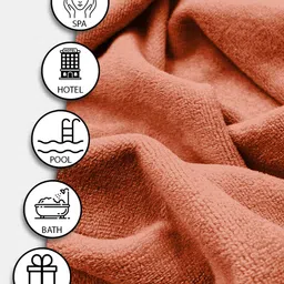 Aura Rust 450 GSM Small Bath Towels image 4