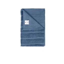 Divine Casa Navy-Blue & Grey 2-Pieces Self-Designed 250 GSM Cotton Bath Towels image 5