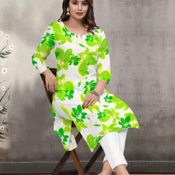 abdullah faishon Women Cotton Blend Kurti Palazzo Set image 4