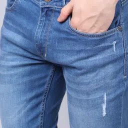 cantabil Men Regular Mid Rise Blue Jeans image 5