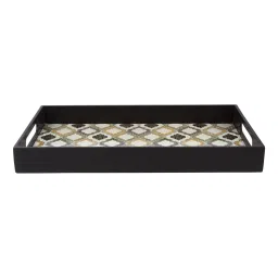 Mdf Brown Rectangular Tray With Handle By Market 99 image 5