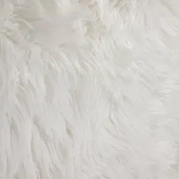 loomkart White Polyester 2.46 Feet Shaggy Carpet image 3