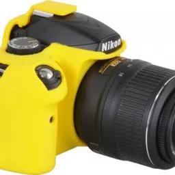 IJJA Camera Silicone Protective Camera Case Cover Compatible with Nikon D3200 (Yellow) Camera Bag image 5