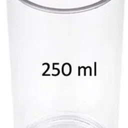 swift international (Pack of 24) Polycarbonate Unbreakable Stylish Transparent High(p24) Glass Set Water/Juice Glass image 2