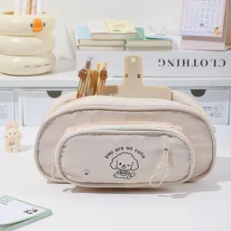 sokt Big Capacity Pencil Pen Case Office College School Large Storage High Capacity Bag Pouch Holder Box Organizer Art Canvas Pencil Box image 3