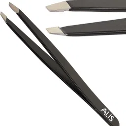 alis Black Square Tip Tweezer Great Precision for Hair Plucker, Eyebrow, Upper Lips Eyelash Extensions for Daily Beauty Routine (BP-00A32)-picture-18