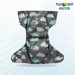 miss & chief Printed Cloth Diaper- Reusable, Washable, Adjustable Snap Buttons Cloth Diaper image 5