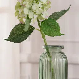 Pure Home and Living White & Green Artificial Hydrangea Flower image 1