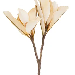 Pure Home and Living Solid Magnolia Leaf Spray White Artificial Flowers and Plants image 3