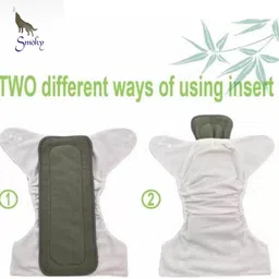 smoky Premium reusable and washable cloth diaper (6 Diaper+ 6 Insert) - S - M image 5