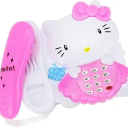 hk toys Small Musical Kitty Telephone Toy Fun Educational Toy for Kids (Random colour)-picture-15