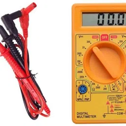 etake Electric AC DC Voltmeter Ammeter Ohm Auto Polarity Tester Buzzer Diagnostic Multimeter Transistor Probe for Electronics, Home Digital Multimeter image 1