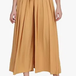 rahamat Women Loose Fit Cream Cotton Silk Trousers-picture-11