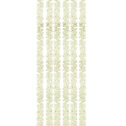 TIED RIBBONS White Set Of 6 Mogra Artificial Jasmine Flowers Hanging Garland image 2