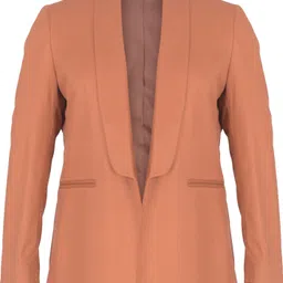 integration Women Solid Single Breasted Lounge Wear Blazer-picture-14