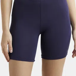 jockey 1529 High Coverage Super Combed Cotton Elastane Stretch With Concealed Waistband Women Boy Short Blue Panty-picture-25