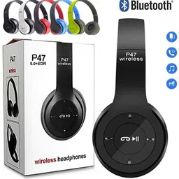 IMMUTALE P47 Wireless Bluetooth Headphones 5.0+EDR with Volume Control,T19 Smart Headphones-picture-32