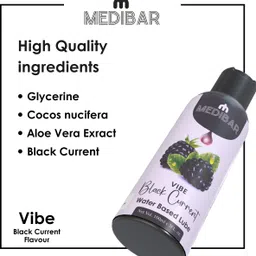 medibar Black Current Lube Intimate & Massage Gel | Easy on skin | Water based lube Lubricant image 3