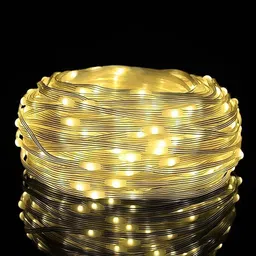 kingdom 160 LEDs 25 m Yellow, White Flickering Strip Rice Lights-picture-11