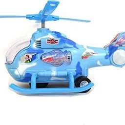 banke ji Electric Helicopter Without Remote 360 Degree Rotation Musical and 3D Lights Toy image 3