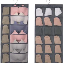 laget 30 Pocket Hanging Wardrobe Organizer with Multiple Pockets for Inner Ware Closet Organizer, Scarf Organizer, Accessories Organizer-picture-42