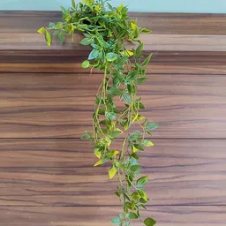 paperi Hanging Plant - green pack of 1 Bonsai Artificial Plant with Pot image 3