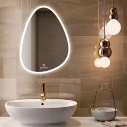 Glass Oval 18X24 Inch Wall-Mounted LED Mirror with Smart Sensor Bathroom Mirror-image-49
