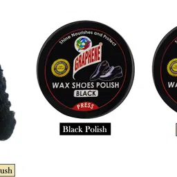 Oinic (Pack of 3) Black & Brown Shoe Polish With Shoe Brush. Shoe Polish Kit. Leather, Synthetic Leather Shoe Wax Polish-picture-40