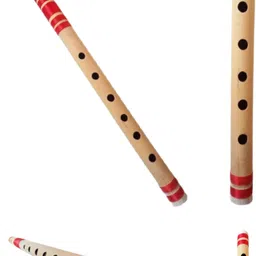 heaven Flute G Tune Scale Bansuri 17 inch Well Tune For Beginners Red Color Bamboo Flute image 4
