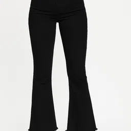 cnw Women Boot-Leg Mid Rise Black Jeans-picture-17