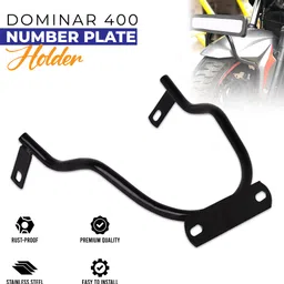 oberoi's traders Bike Front Fender Number Plate Holder for Dominar 250 /400 Bike Number Plate-picture-25
