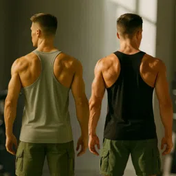 zenfit Pack of 2 Polyester Fabric Gym Vest (Pack of 2) Men Vest image 2