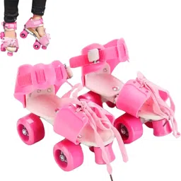 crazybuy Roller skates for boys and girls in line skating shoe. Quad Roller Skates 1 Quad Roller Skates - Size 4--12 UK-picture-31