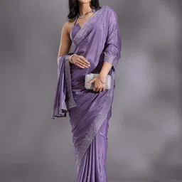 koskii Embellished Bollywood Satin Saree-picture-26