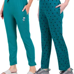 fashionhousets Pack of 2 Women Solid Multicolor Track Pants-picture-25