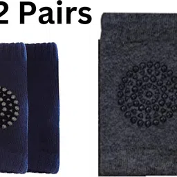 hytromyk Baby Knee pads For Crawling, Elbow Safety Protector Anti-Slip Cushion for Kids Multicolor, (2 Pairs-Knee Socks) Baby Knee Pads-picture-17