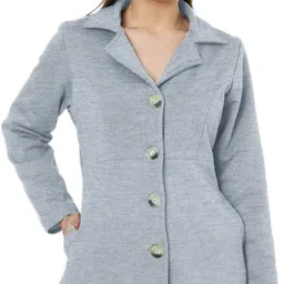 brinns Polycotton fleece Solid Coat For Women-picture-21