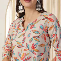 ethnicbasket Women Printed Cotton Blend Tunic Kurta image 2