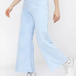 tokyo talkies Women Solid Blue Track Pants image 2