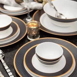 kavyacrash Pack of 33 Opalware Dinner Set image 1