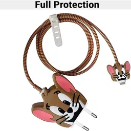 BeeNex Charger Cover for iPhone 18W-20W, 3D Cute Cartoon Design for iPhone 11 12 13 14 Cable Protector image 4