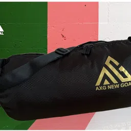 axg new goal 20 L Gym Duffel Bag - Quintessential & Perfectly Styled (Black) - Red image 5