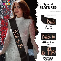 wobbox Bride to Be Satin Sash Bachelorette Party Bridal Shower, Bachelorette Party Sash image 4