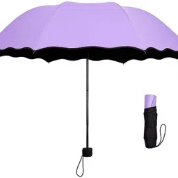 aviation creation Magic Color Changing Umbrella Floral Pattern UV Protection & Windproof Umbrella image 1