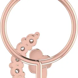 avsar Shanvi 14kt Cubic Zirconia Rose Gold Nose Wire image 5