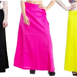 SRR Fashions Women’s Saree Inskirt | Pure Cotton Petticoat with Drawstring Waist Pure Cotton Petticoat-image-6