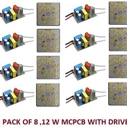 onas 8 Pcs 12 Watt MCPCB with Driver LED Bulb Raw Material CoolDay WHITE Color Light Electronic Hobby Kit-picture-25